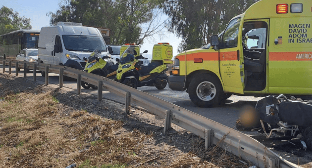 זירת התאונה בכביש התענכים