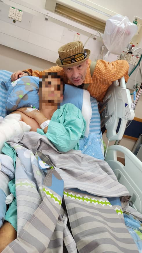 שולי ויקטור עם פצוע