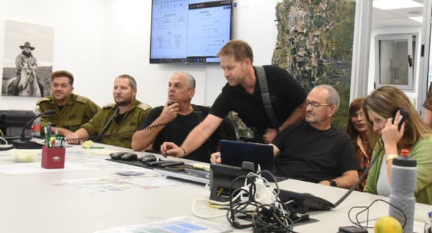 ראש המועצה גיורא זלץ בהערכת מצב בחמ"ל