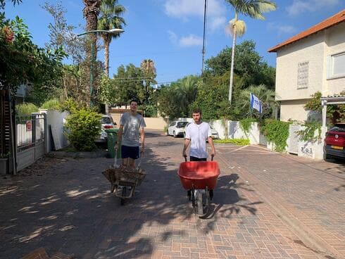 תלמידי תיכון חדש משפצים