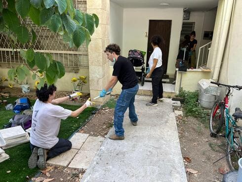 מנקים מקלטים (צילום: מכינת חנתון) מנקים מקלטים