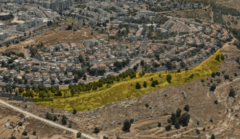 השטח שהיה אמור להיחרב (צילום: מתוך ההדמיה) השטח שהיה אמור להיחרב