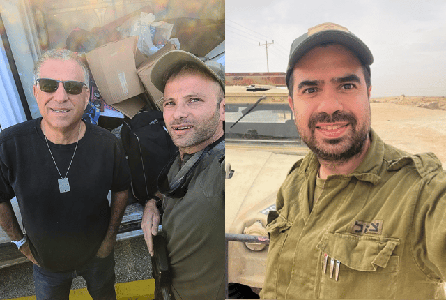 הרב דוד אריאס במילואים ואיתן קושניר בשטח