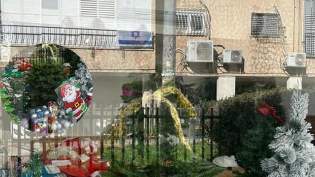 קישוטי נובי גוד ודגל ישראל. חגיגות בצל המלחמה