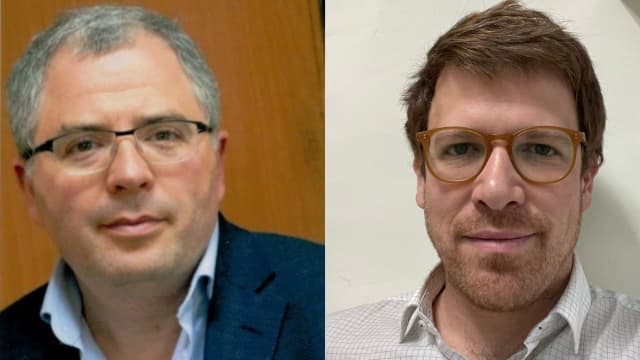 מימין: ד״ר דין נחמן, משמאל: ד"ר דניאל קוקוי