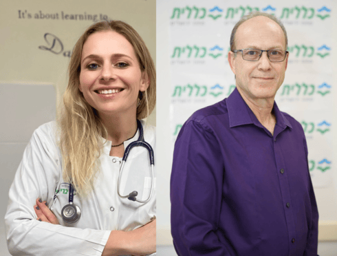 מימין: פרופ' אמנון להד, משמאל: ד"ר מרינה גולדין איסרליס
