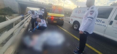 זירת התאונה הקטלנית בכביש 22 זירת התאונה הקטלנית בכביש 22
