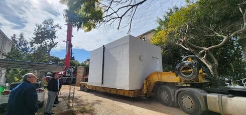 ממ"ד נייד ראשון בגן ילדים בצור שלום