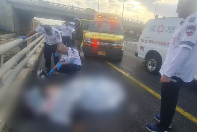 תאונת הדרכים בכביש 22