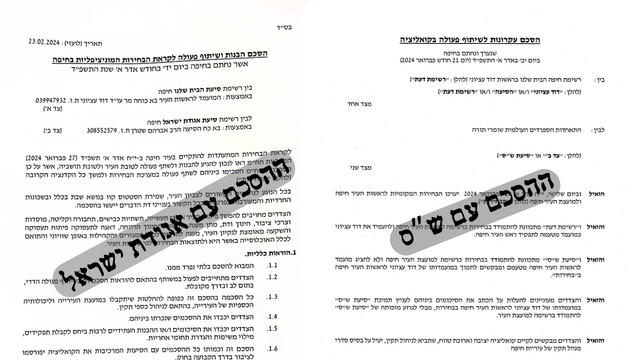 ההסכמים נחשפים