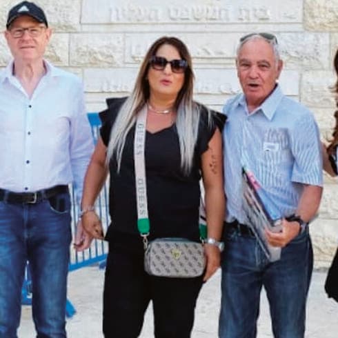קלודין עוזרי עם חברי העמותה אמיר עידן וד"ר עופר דובינסקי 