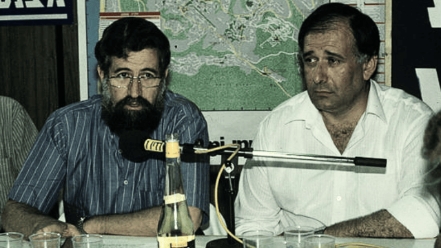 יונה יהב ועמרם מצנע (צילום: צבי רוגר) יונה יהב ועמרם מצנע