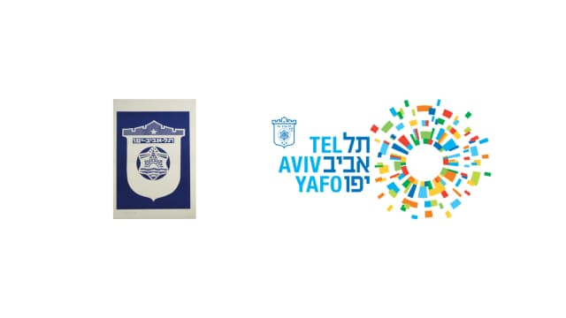 לוגו עיריית תל אביב לפני ואחרי