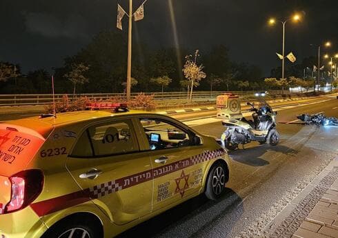 זירת התאונה בכביש 79