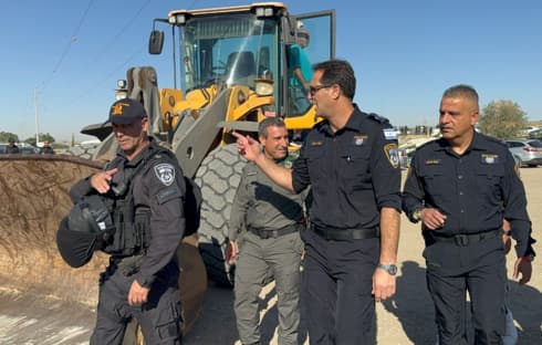 הריסת מבנים לא חוקיים בצביר אבו עסא שבנגב