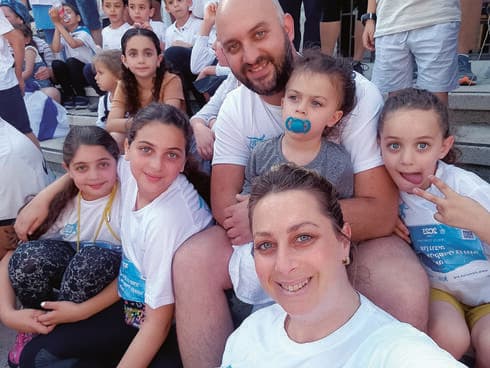 משפחת אלקובי במירוץ בשנה שעברה