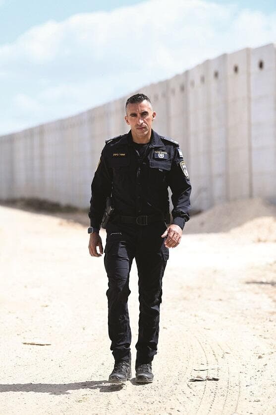 סנ"צ אופיר. "המשטרה במרחב השרון היתה מוכנה גם לפני השבעה באוקטובר " (צילום: יאיר שגיא) סנ"צ אופיר. "המשטרה במרחב השרון היתה מוכנה גם לפני השבעה באוקטובר "
