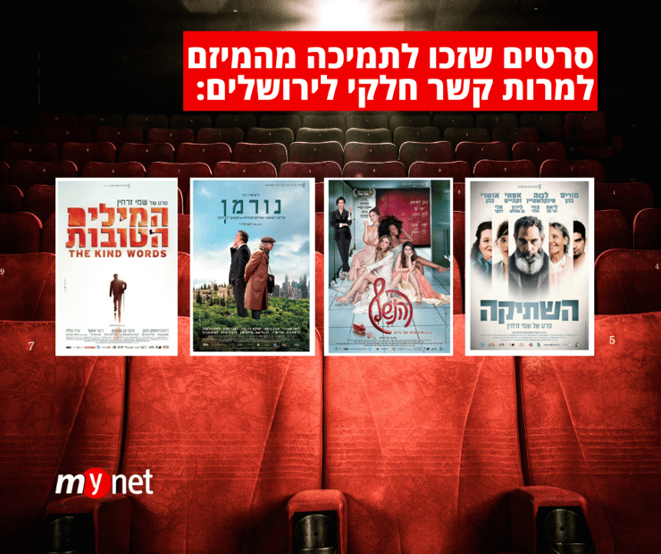 סרטים שזכו לתמיכת המיזם לקולנוע וטלווזיה ירושלים