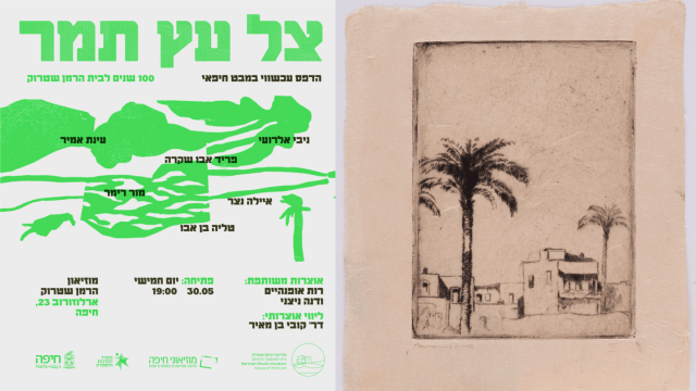 תערוכת 'צל עץ תמר' מוזיאון הרמן שטרוק בחיפה