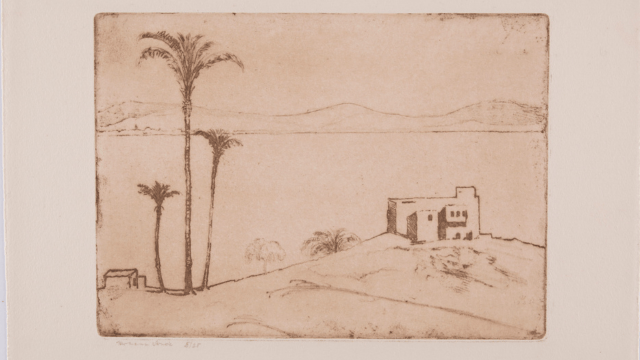מתוך התערוכה 'צל עץ תמר' - הרמן שטרוק, חיפה, 1935.