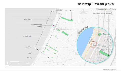 תוכנית הפארק (צילום: מתוך חוברת שהוכנה ע"י עיריית קרית ים) תוכנית הפארק