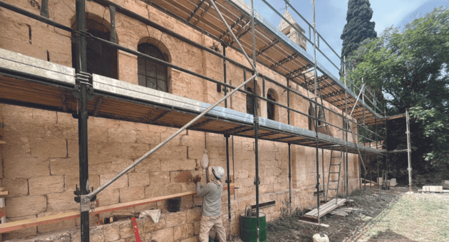 שיפוץ הכנסייה הטמפלרית באלוני אבא