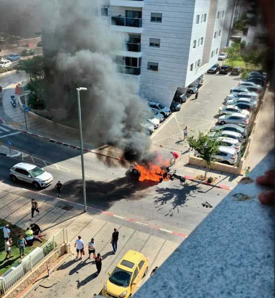 זירת הפיגוע הפלילי באשקלון