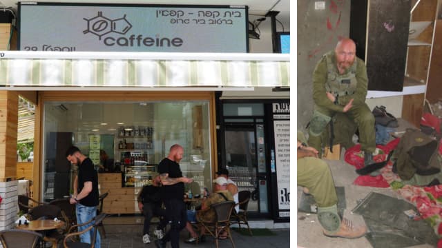 אולג ברטוב במילואים ובבית הקפה החדש בבת ים