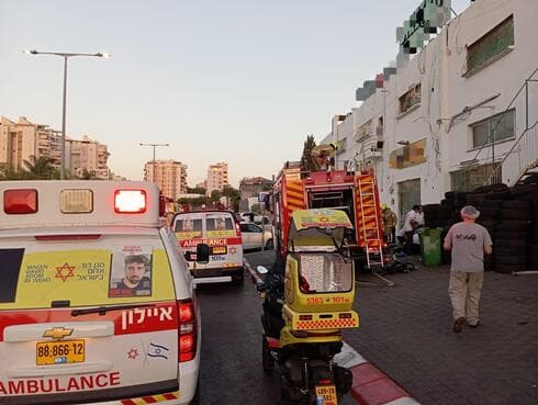 מזירת השריפה בראשון לציון