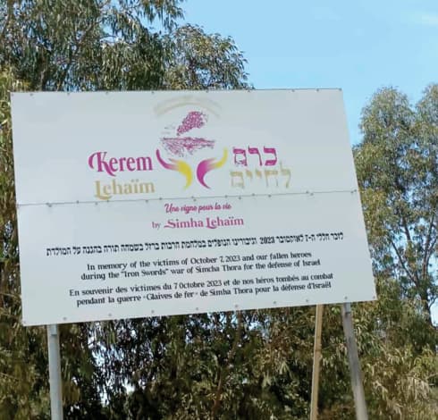 השלט בכרם