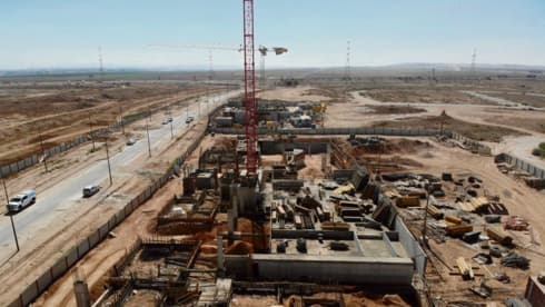אתר בנייה בנגב שנותר ללא עובדים