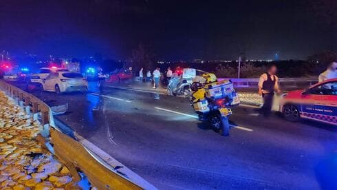 מזירת התאונה הקטלנית בכביש 412