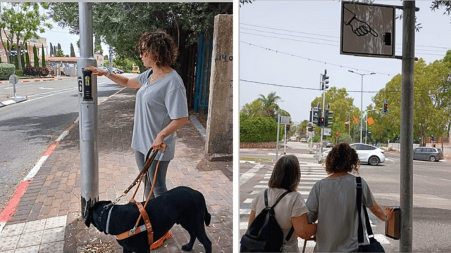 הנגשה לעיוורים בנשר