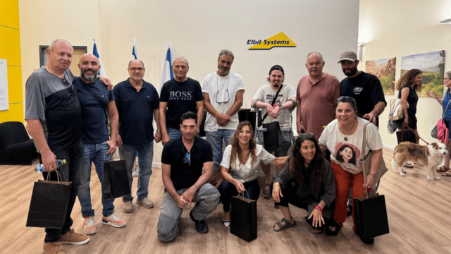 ביקור פצועי צה"ל באלביט מערכות חיפה