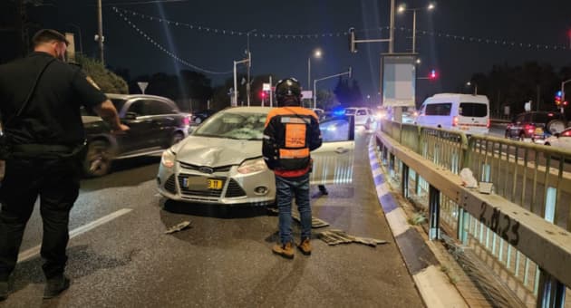 זירת התאונה בצומת גבעת המורה