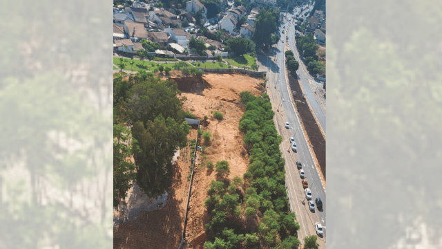 השטח עליו יוקמו המעונות בראשון לציון השטח עליו יוקמו המעונות בראשון לציון