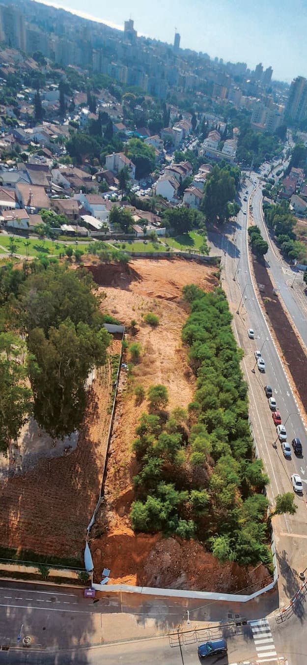  השטח עליו יוקמו המעונות בראשון לציון