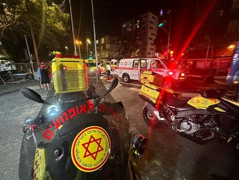 מזירת האירוע ברחוב סוקולוב בחולון