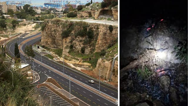 אחד מוקדי השריפה שנמצאו בנחל הגיבורים