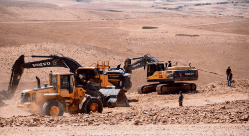 העבודות בשטח כפר הסטודנטים המיועד