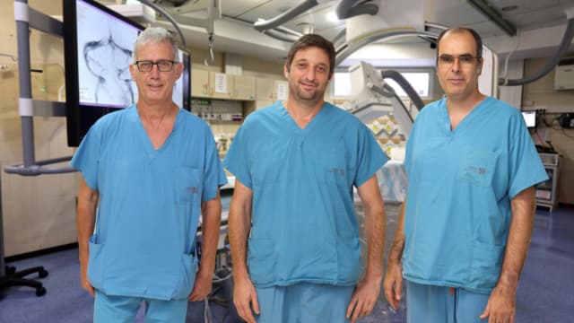 שלושת 'הטנורים': מימין לשמאל - ד"ר אברגל, ד"ר צור, ד"ר מימון