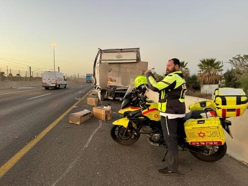 מזירת התאונה הקטלנית במבוא איילון