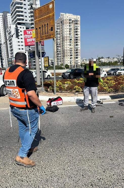 מזירת התאונה בראשון לציון