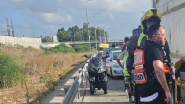 זירת הפיצוץ במחלף כרי נעמן