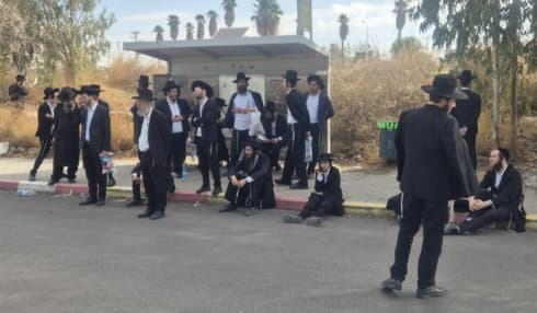 מחאת החרדים בבאר שבע