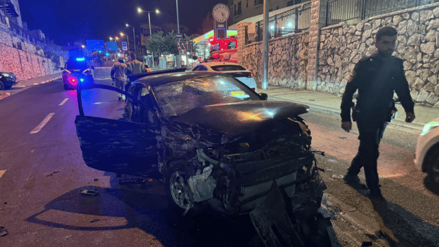 תאונת דרכים רחוב שמעון רודיק חיפה