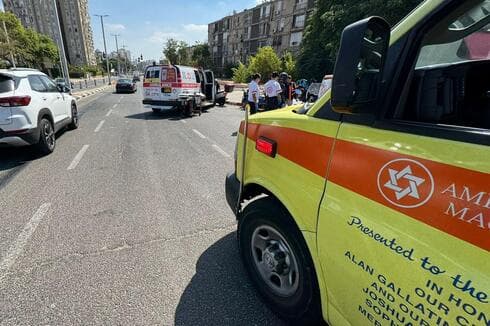 מזירת התאונה ברחוב יוספטל 