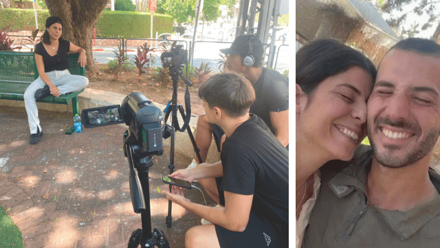 התלמידים בפעולה בסרט "אח שלי בלב"