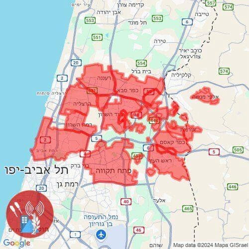 טילים לרחבי השרון