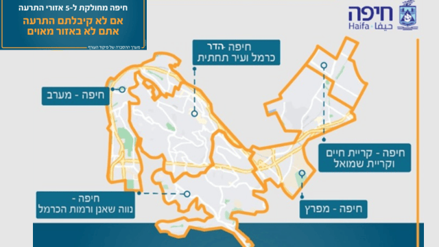 אזורי הרתעה חיפה פיקוד העורף